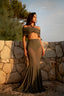 PREMIUM SHEER MERMAID SKIRT - KHAKI