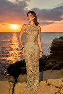 LIMITED EDITION MAXI  DRESS - GOLD