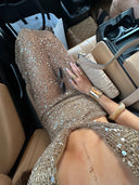 LIMITED EDITION SEQUIN MAXI DRESS - BRONZE