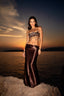 COCOA HAMMERED SATIN MAXI SKIRT