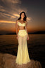 PREMIUM SHEER MERMAID SKIRT - LEMON