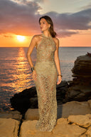 LIMITED EDITION MAXI  DRESS - GOLD